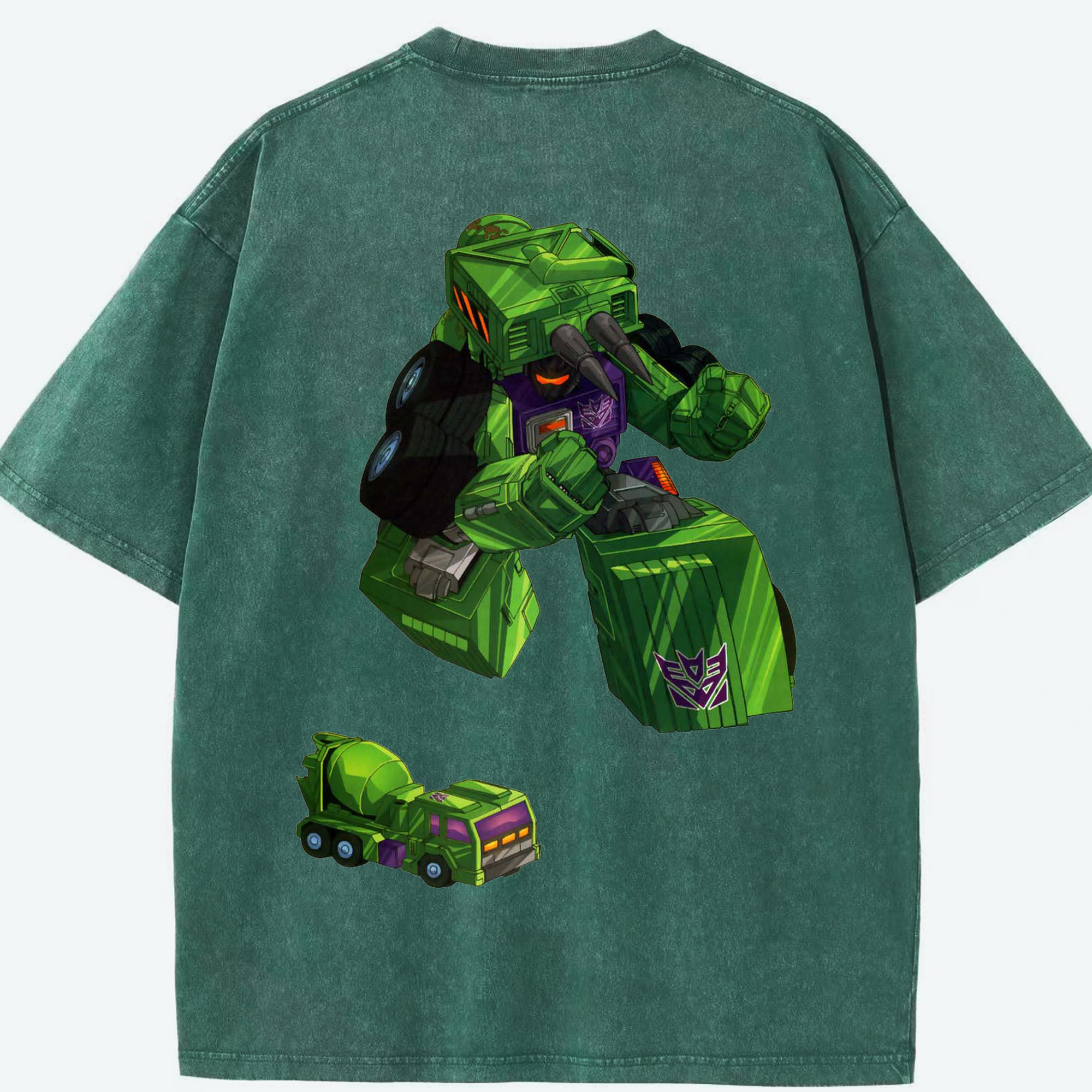 （画像用）  綿100% ヴィンテージ風 半袖Tシャツ（背面プリント）
